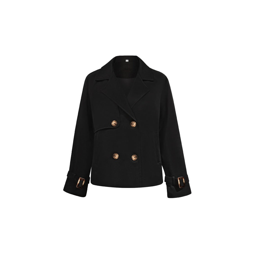 Double-Breasted Cropped Jacket for Women - Giovanna