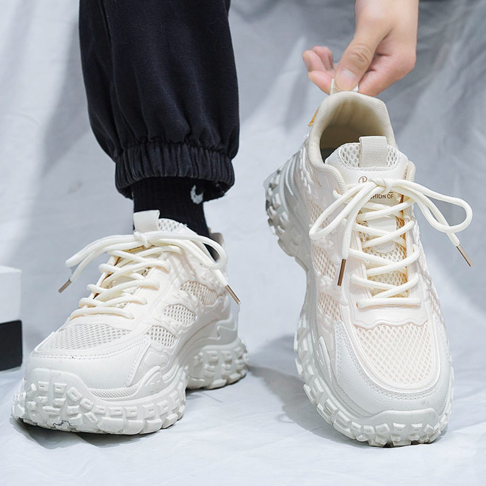 Mesh Lace Up Running Sneakers for Men - Nicoletta