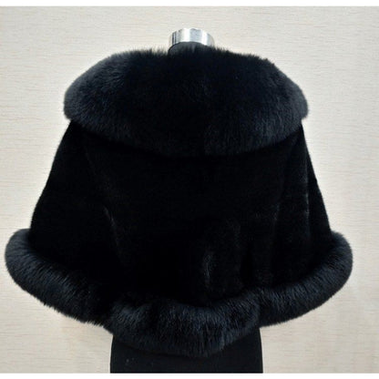 Faux Fur Winter Shawl for Women - Alina