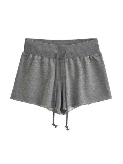 Pantalones cortos de cordón clásico gris