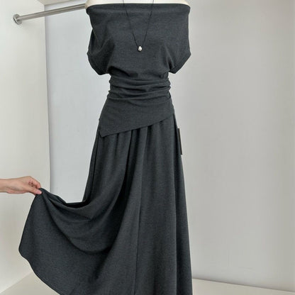 Off Shoulder Top and Maxi Skirt Set for Women - Vanessa