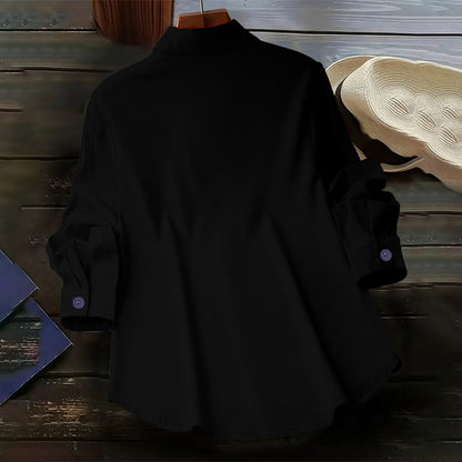 Button Down Long Sleeve Shirt for Women - Vanessa