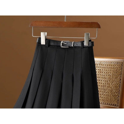 Pleated Midi Skirt for Women - Rebecca