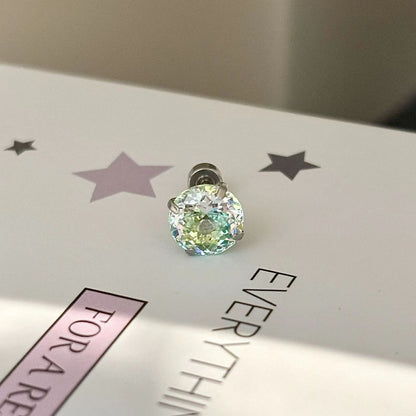 Green Crystal Butterfly and Flower Earring Set for Women - Valentina