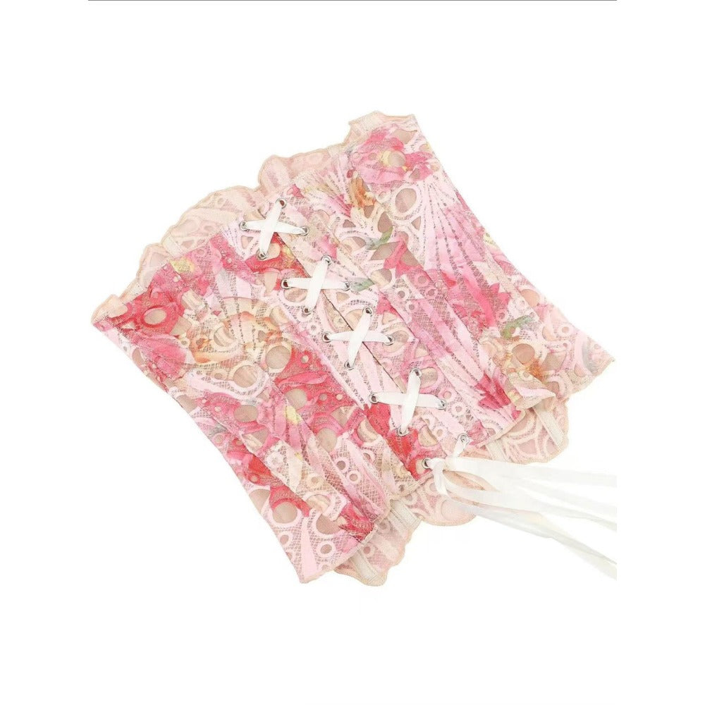 Floral Lace Strapless Corset Top for Women - Carla