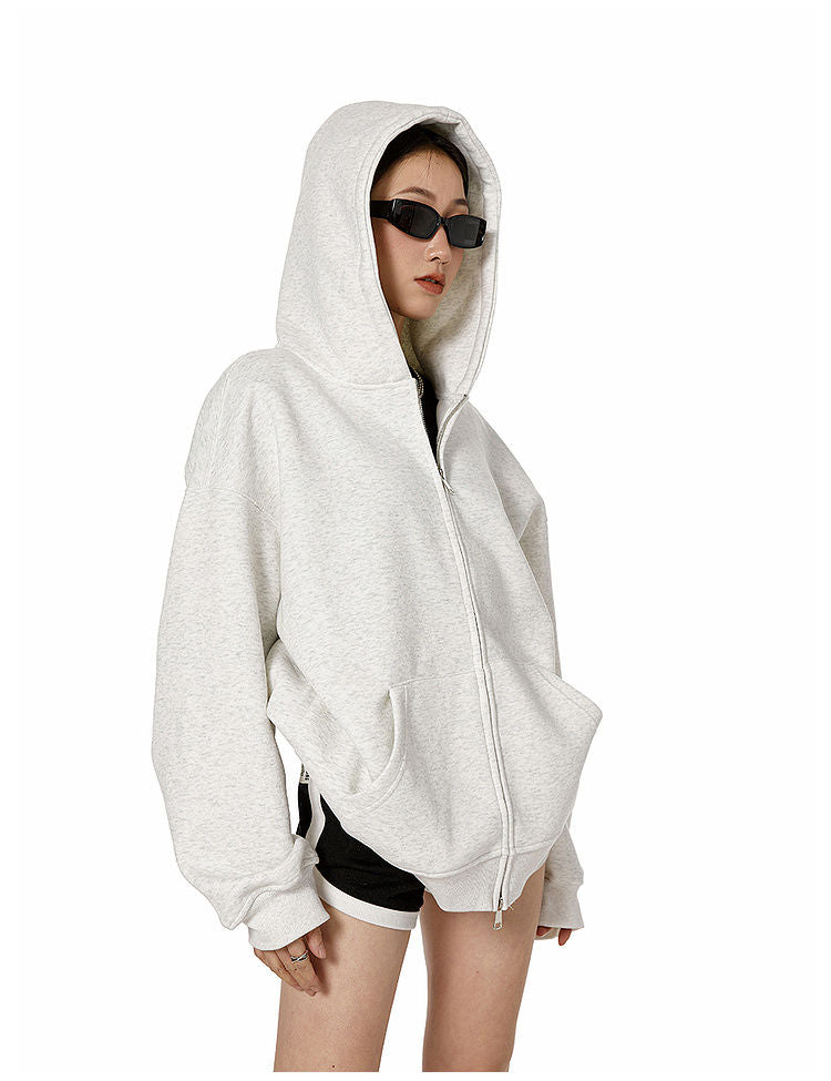 Oversized Zip Up Hoodie for Women - Dalila