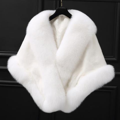 Faux Fur Winter Shawl for Women - Alina