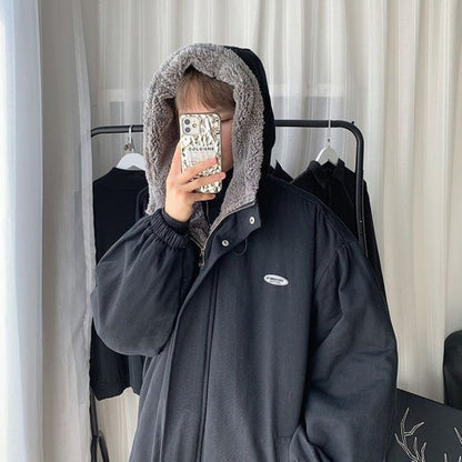 Fleece Lined Hooded Jacket for Women - Lidia