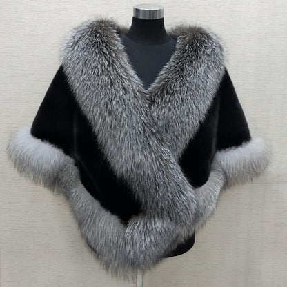 Faux Fur Winter Shawl for Women - Alina