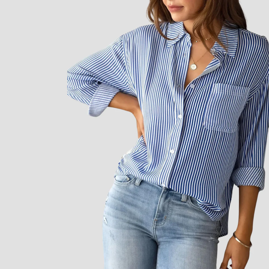 Women's Striped Blouse | Commuting