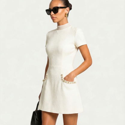 Women's Elegant Mini Dress | Short Sleeve