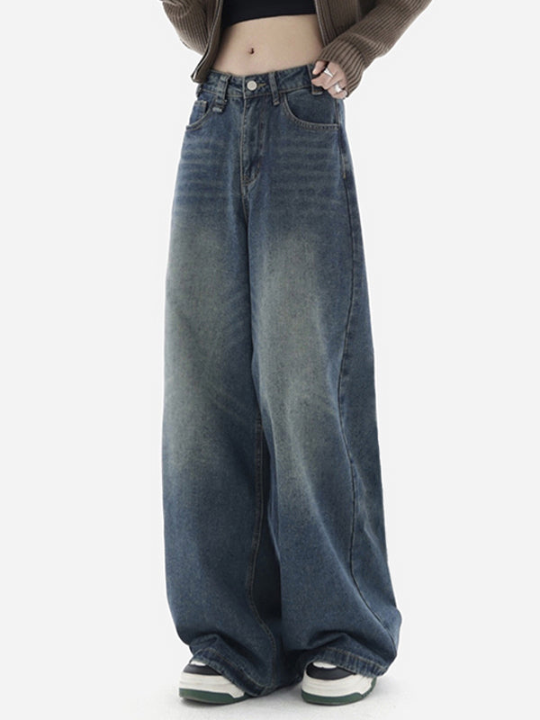 Vintage Baggy Boyfriend Jeans mit Wascheffekt