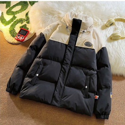 Puffer Jacket with High Collar for Women - Liberata