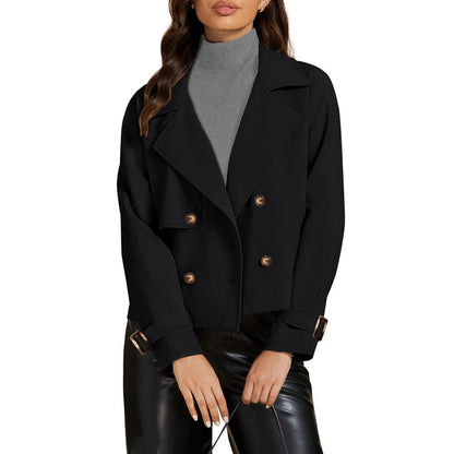 Double-Breasted Cropped Jacket for Women - Giovanna