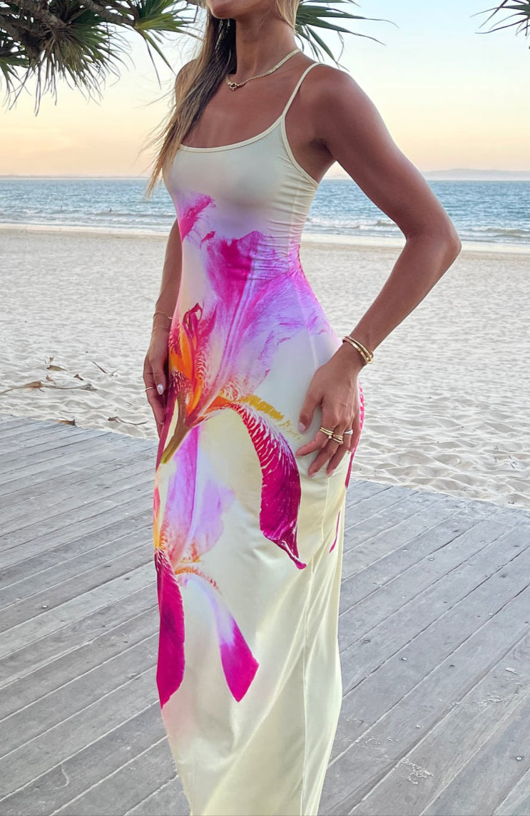 Jazmín Maxi Dress Lemon Spritz