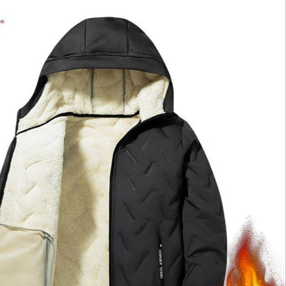 Fleece Lined Zip Up Winter Jacket for Men - Virginia