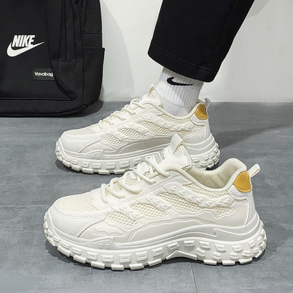 Mesh Lace Up Running Sneakers for Men - Nicoletta