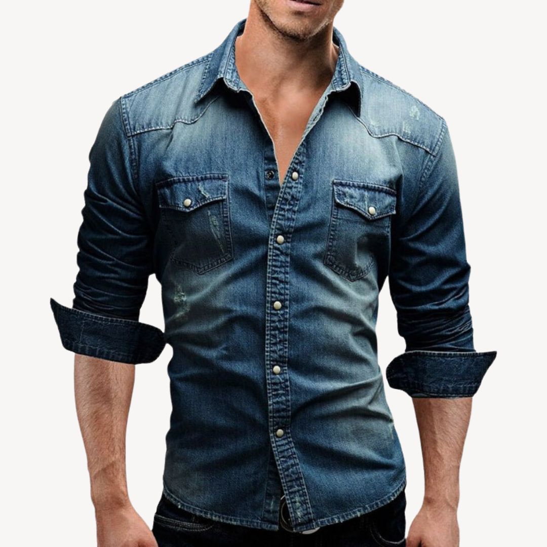 Men's Denim Shirt | Retro