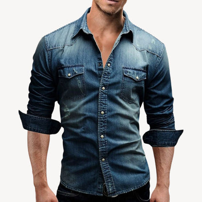 Men's Denim Shirt | Retro