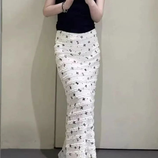 Floral Lace Maxi Skirt for Women - Olimpia