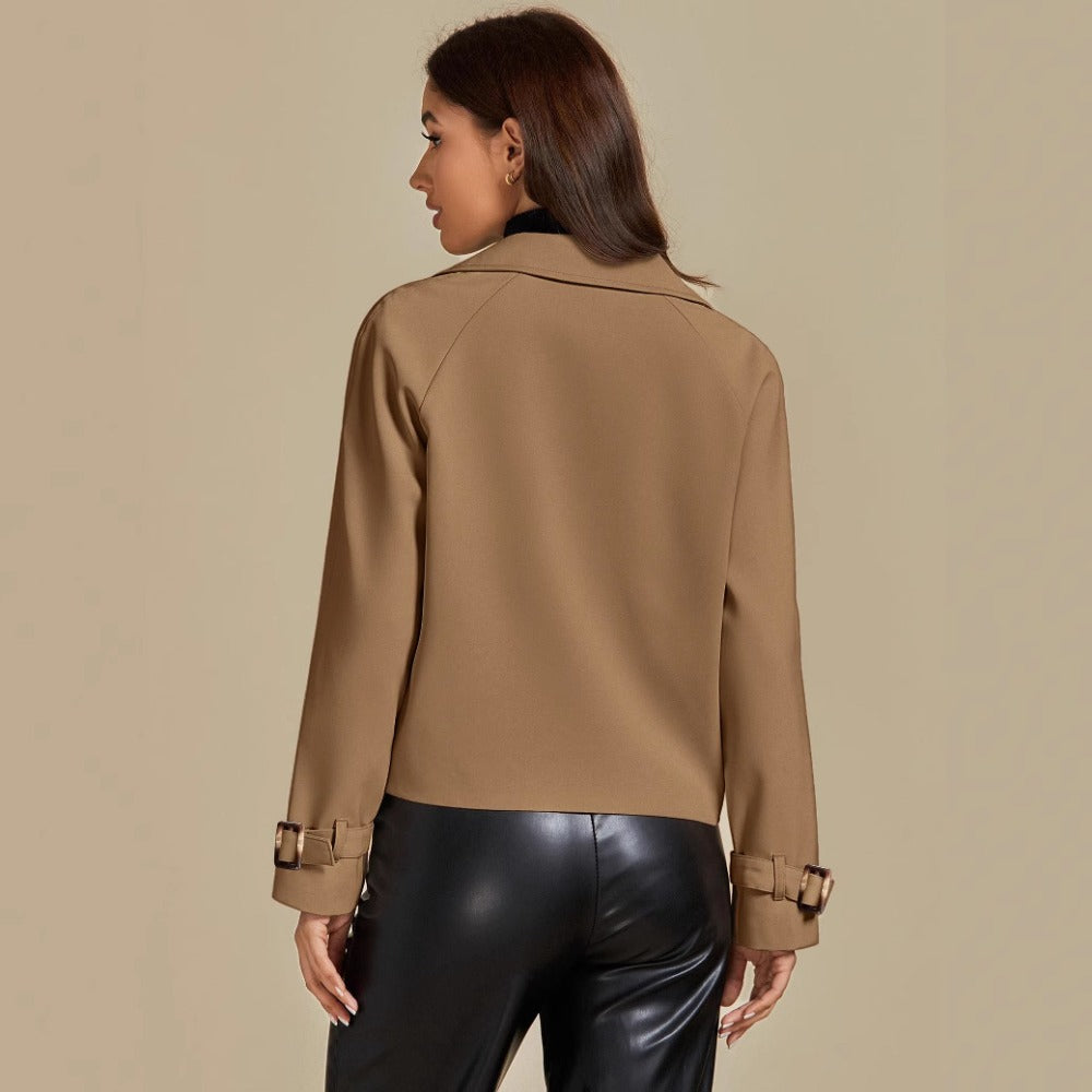 Double-Breasted Cropped Jacket for Women - Giovanna