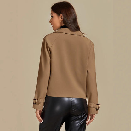 Double-Breasted Cropped Jacket for Women - Giovanna