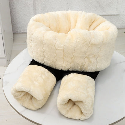 Black Fleece Lined Winter Warm Leggings for Women - Santina