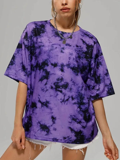 Punk Oversized Tie Dye T-Shirt