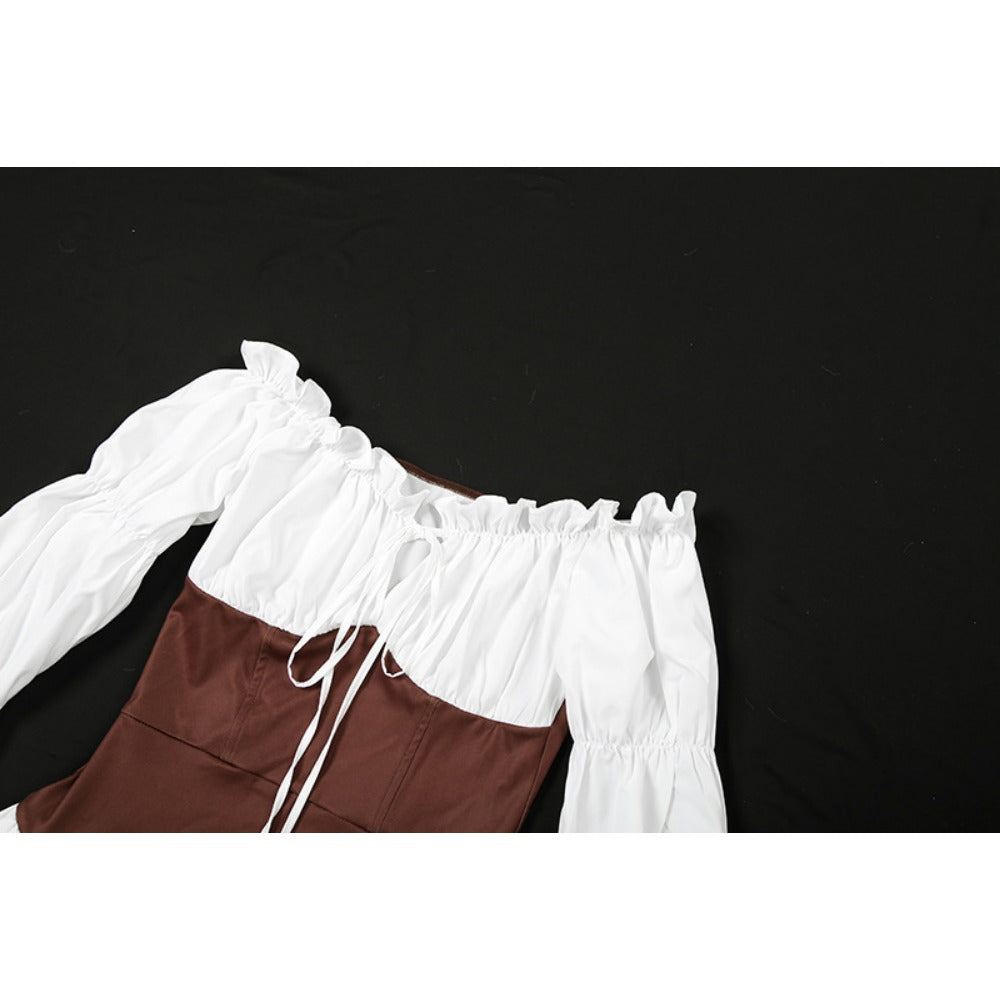 Off Shoulder Ruffle Mini Dress for Women - Laura