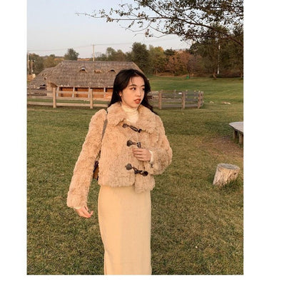 Short Faux Fur Jacket for Women - Antonietta