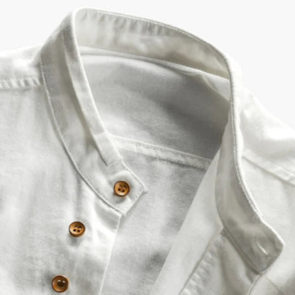 Men's Stand Collar Shirt | Long Sleeve
