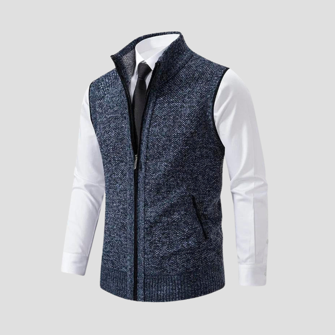 Men's Zip Gilet | Knitted