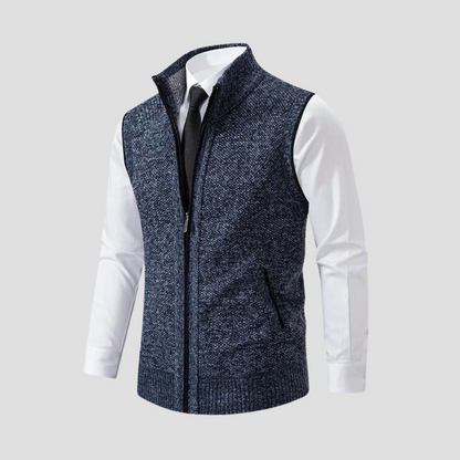 Men's Zip Gilet | Knitted