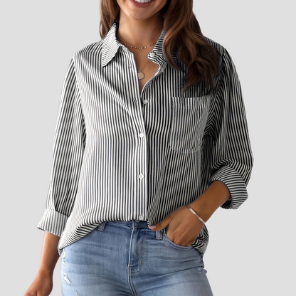 Women's Striped Blouse | Commuting