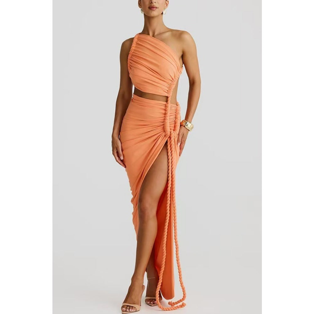 One Shoulder Maxi Dress for Women - Flavia