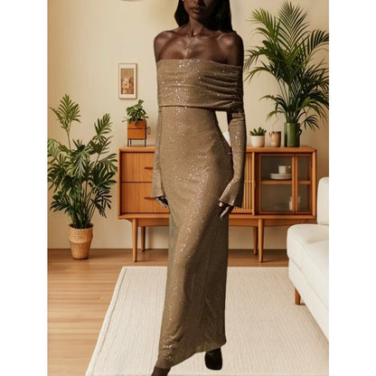 Off Shoulder Maxi Dress for Women - Beatrice