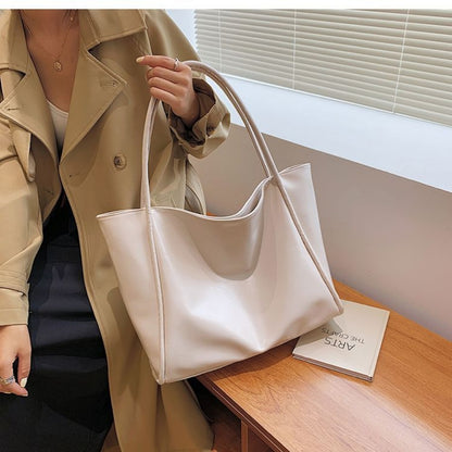 Large Faux Leather Shoulder Bag for Women - Raffaella