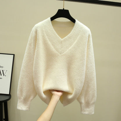 V Neck Long Sleeve Sweater for Women - Rina