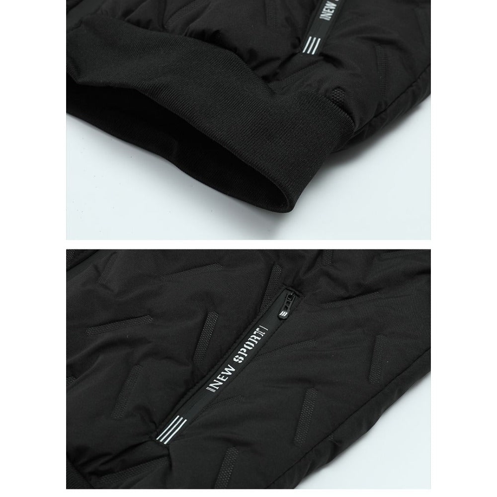 Fleece Lined Zip Up Winter Jacket for Men - Virginia