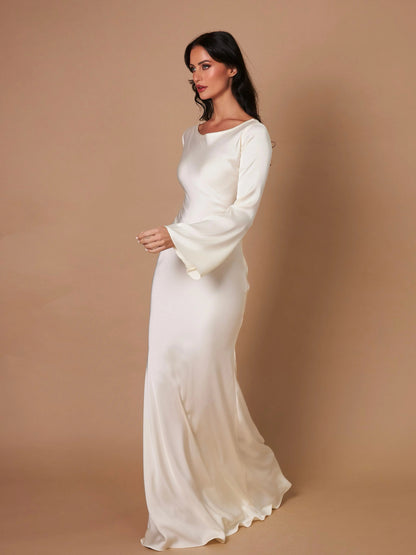 Women's Mermaid Style Wedding Guest Dress | Maxi