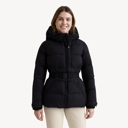 Women's Belted Puffer Jacket | Fluffy