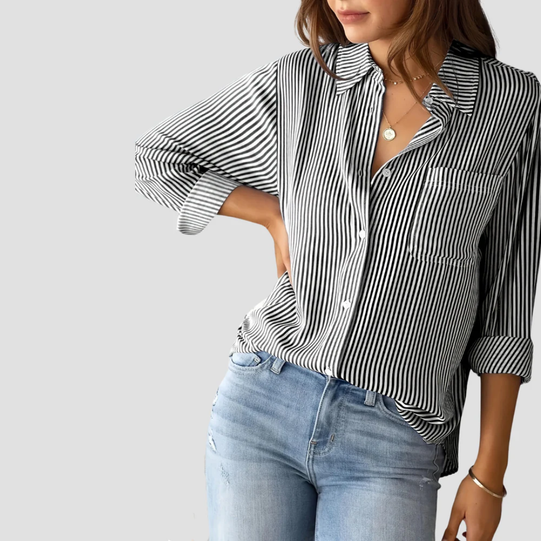 Women's Striped Blouse | Commuting