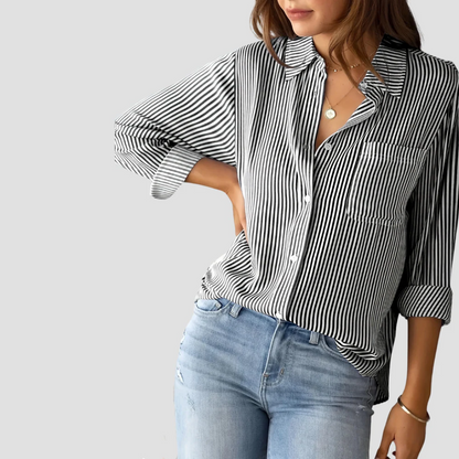 Women's Striped Blouse | Commuting