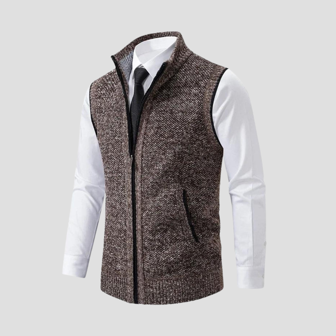 Men's Zip Gilet | Knitted