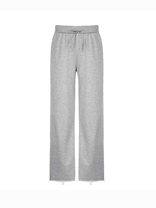 Solid Color 2000s Lace Up Sweatpants