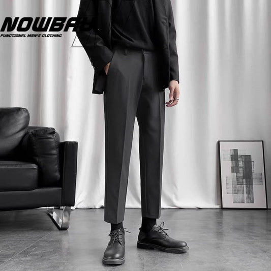 Wrinkle Free Straight Leg Dress Pants for Men - Emina