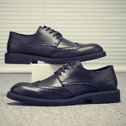 Leather Lace Up Oxford Dress Shoes for Men - Elide