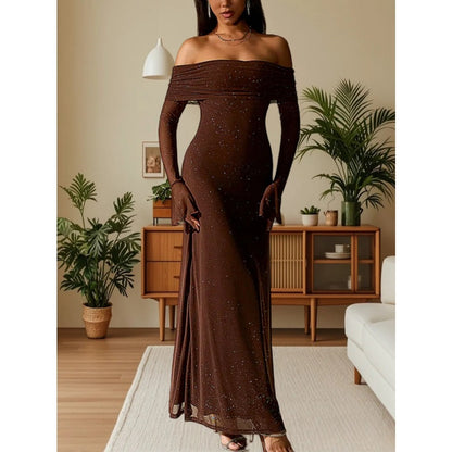 Off Shoulder Maxi Dress for Women - Beatrice
