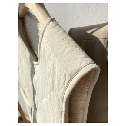 Reversible Quilted Jacket with Fleece Lining for Women - Oria