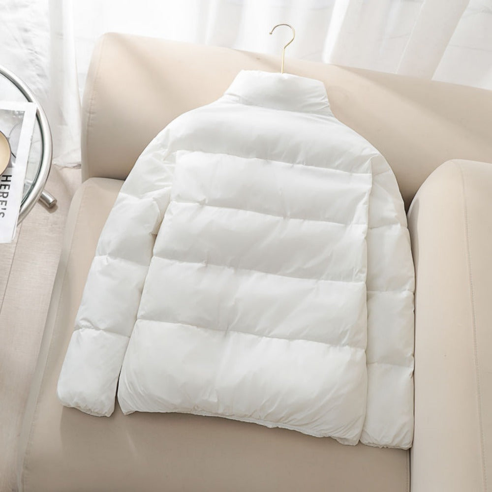 Puffer Jacket with High Collar for Women - Leandra